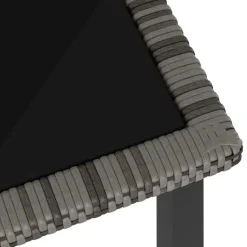 vidaXL - Tuintafel - Grijs - Poly rattan - 180 x 70 x 73 cm