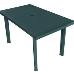 vidaXL - Tuintafel - Groen - Kunststof - 126 x 76 x 72 cm