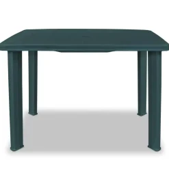 vidaXL - Tuintafel - Groen - Kunststof - 101 x 68 x 72 cm