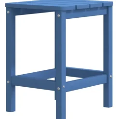 vidaXL - Tuintafel Adirondack - Vierkant - Aquablauw - HDPE - 38x38x46 cm