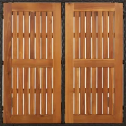 vidaXL - Tuintafel Met Houten Blad - Zwart - Poly rattan - 90 x 90 x 75 cm