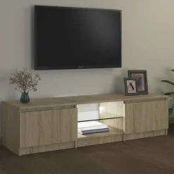 vidaXL - Tv-kast - Bruin - Bewerkt hout - 140 x 40 x 36 cm
