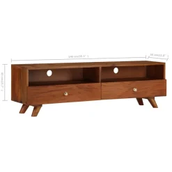 vidaXL - Tv-kast - Bruin - Hout