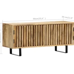vidaXL - Tv-kast - Bruin - Hout