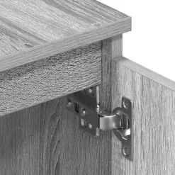 vidaXL - Tv-kast - Grijs - Bewerkt hout