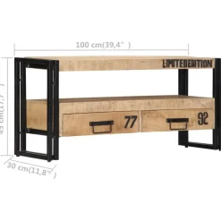 vidaXL - Tv-meubel - Bruin - Hout