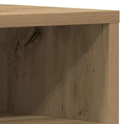 vidaXL - TV-meubel 3 vakken 3 deuren - Artisanaal eiken - Hout - 150x30x44.5 cm
