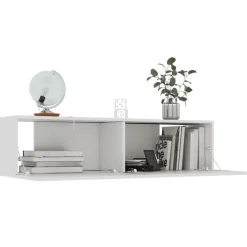 vidaXL - Tv-meubel - Wit - Bewerkt hout