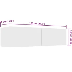 vidaXL - Tv-meubel - Wit - Bewerkt hout