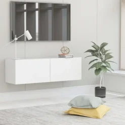 vidaXL - Tv-meubel - Wit - Bewerkt hout