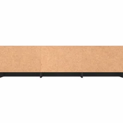 vidaXL - Tv-meubel - Zwart - Bewerkt hout