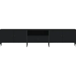 vidaXL - Tv-meubel - Zwart - Bewerkt hout