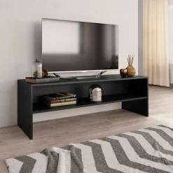 vidaXL - Tv-meubel - Zwart - Bewerkt hout