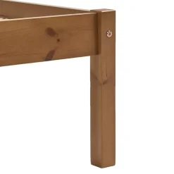 vidaXL - Tweepersoonbed - Honingbruin - Massief grenenhout - 160x200 cm