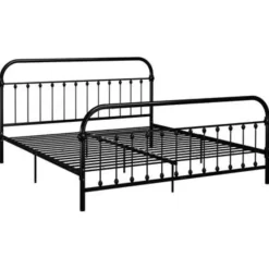 vidaXL - Tweepersoonbed - Zwart - Metaal - 180x200 cm