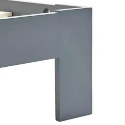 vidaXL - Tweepersoonbed met hoofdbord - Grijs - Massief grenenhout - 160x200 cm