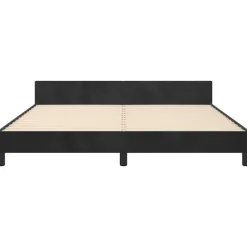 vidaXL - Tweepersoonsbed frame zonder matras - Zwart - Fluweel - 180x200 cm