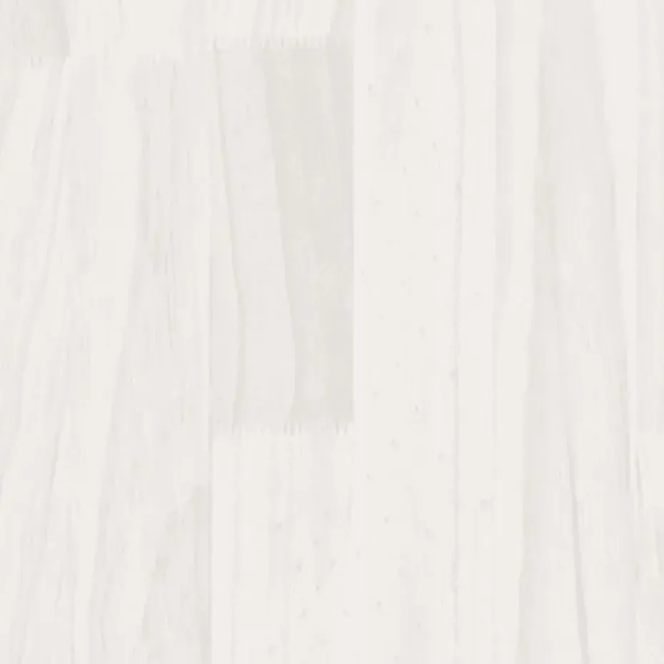 vidaXL - Tweepersoonsbed met latten en poten - Wit - Massief hout - 180x200 cm