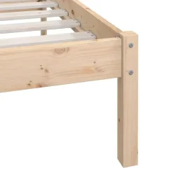 vidaXL - Tweepersoonsbed met hoofdbord - Massief grenenhout - 180x200 cm