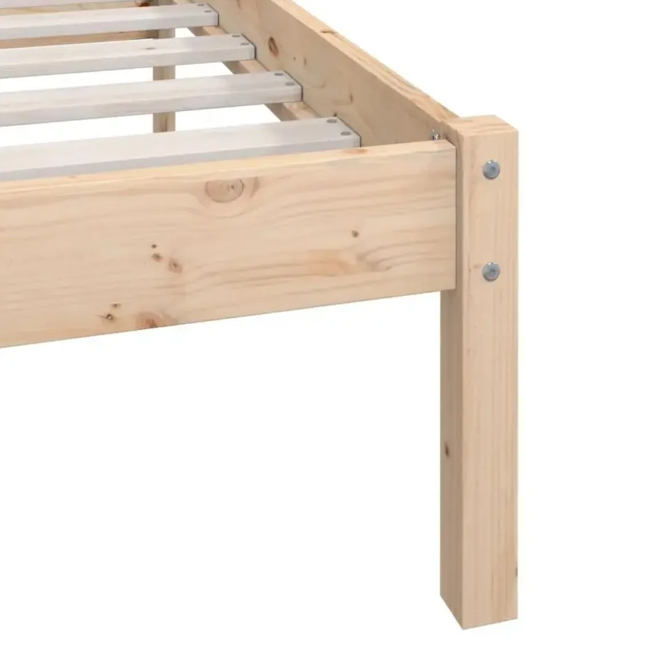 vidaXL - Tweepersoonsbed met hoofdbord - Massief grenenhout - 180x200 cm