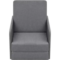 vidaXL - Uitklapbare Slaapstoel - Grijs - Hout