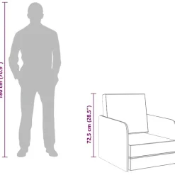 vidaXL - Uitklapbare Slaapstoel - Grijs - Hout