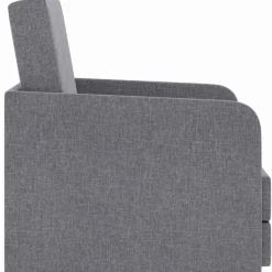 vidaXL - Uitklapbare Slaapstoel - Grijs - Hout