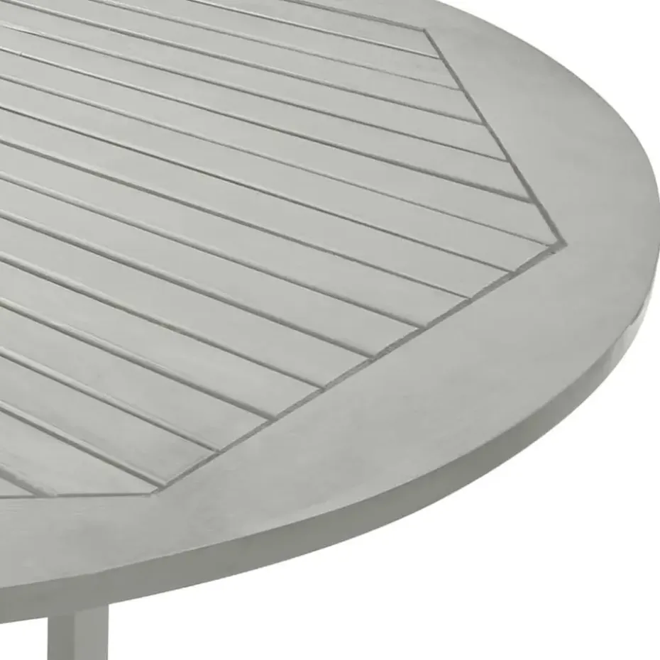 vidaXL - verstelbaar Tuinset 4-zits grijs massief acaciahout - (150-200)x100 cm