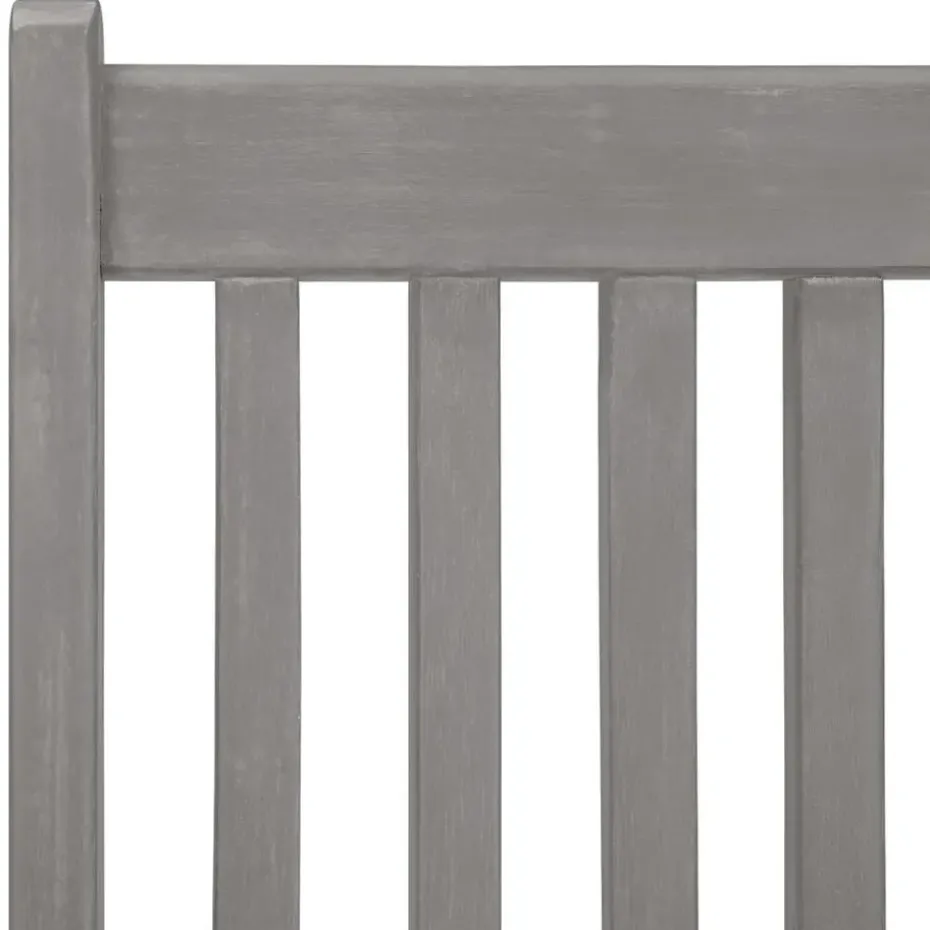 vidaXL - verstelbaar Tuinset 4-zits grijs massief acaciahout - (150-200)x100 cm