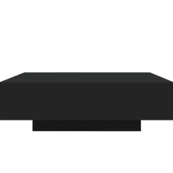 vidaXL - Vierkante salontafel met LED - Zwart - Bewerkt hout - 100x100x31 cm