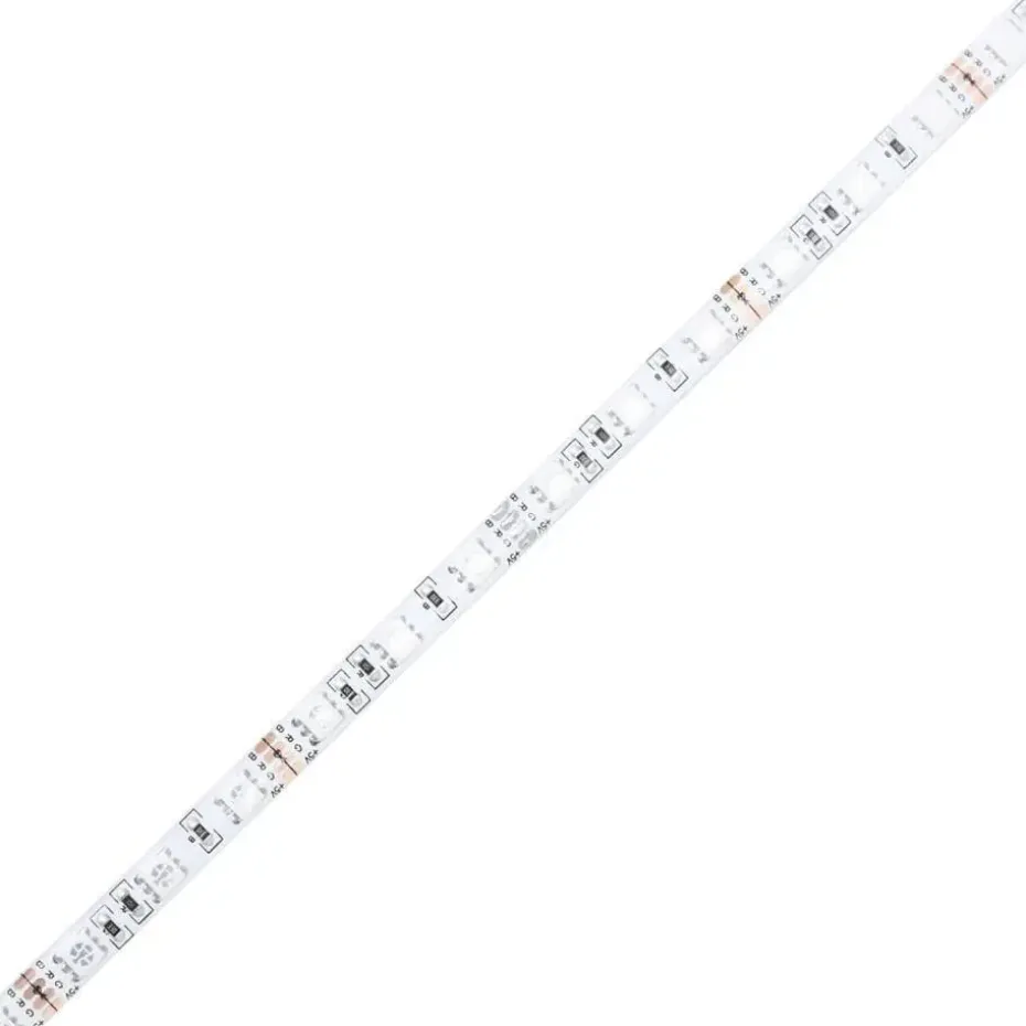 vidaXL - Vierkante salontafel met LED - Zwart - Bewerkt hout - 100x100x31 cm