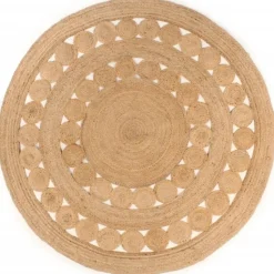 vidaXL - Vloerkleed - Beige - Jute - 180 cm