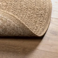 vidaXL - Vloerkleed - Bruin - Polypropyleen - Ø 120 cm