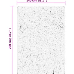 vidaXL - Vloerkleed - Goud - 140 x 200 cm