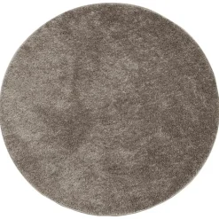 vidaXL - Vloerkleed - Grijs - Polyester - Ø 160 cm