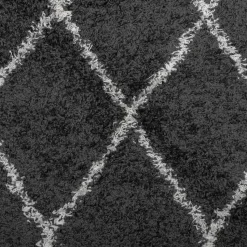 vidaXL - Vloerkleed - Zwart en crème - 100 x 200 cm