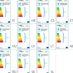 vidaXL - Vloerlamp - Zwart - Stof
