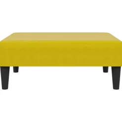 vidaXL - Voetenbank - Geel - Fluweel