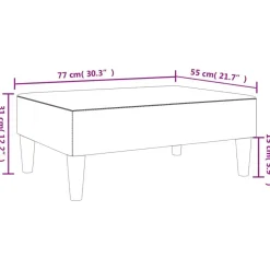 vidaXL - Voetenbank - Geel - Fluweel
