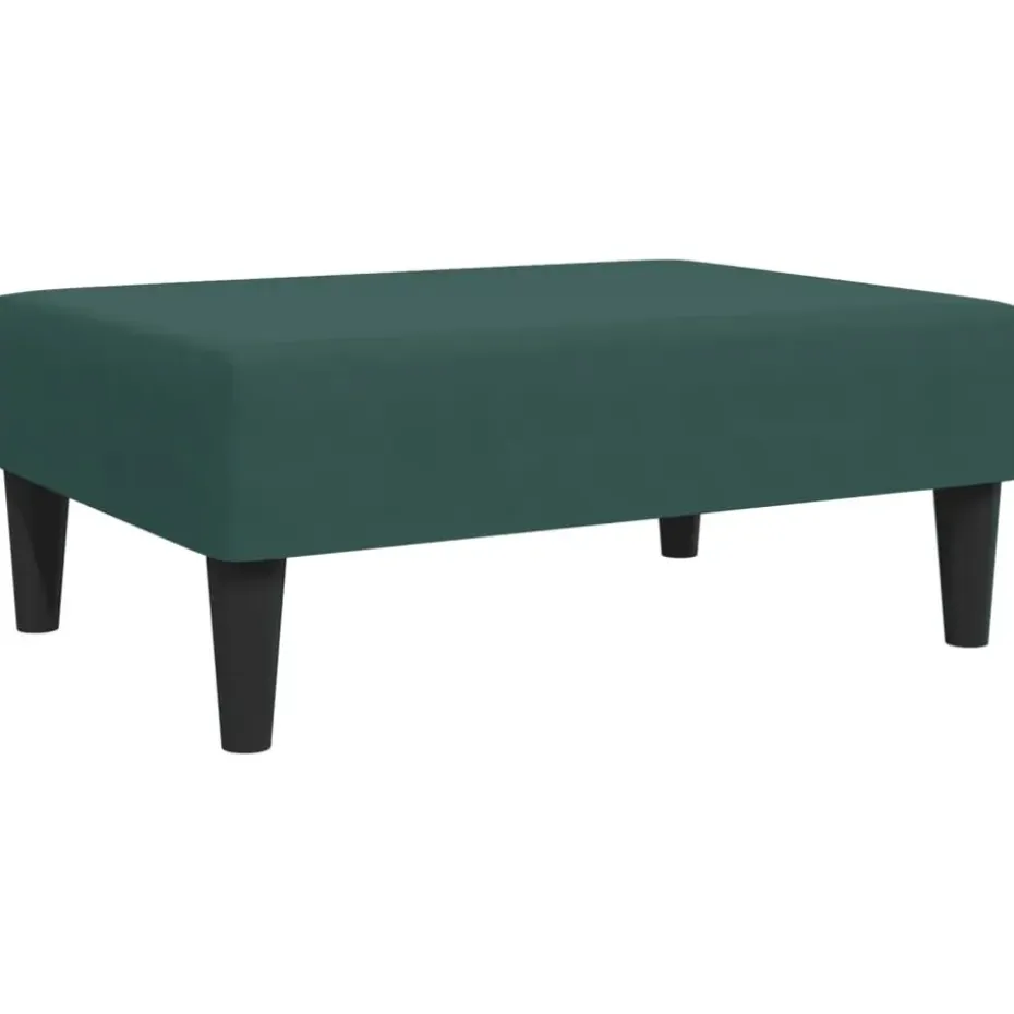 vidaXL - Voetenbank - Groen - Fluweel