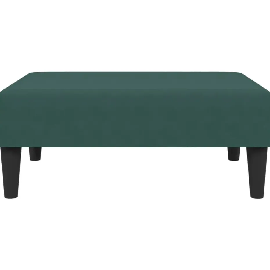 vidaXL - Voetenbank - Groen - Fluweel