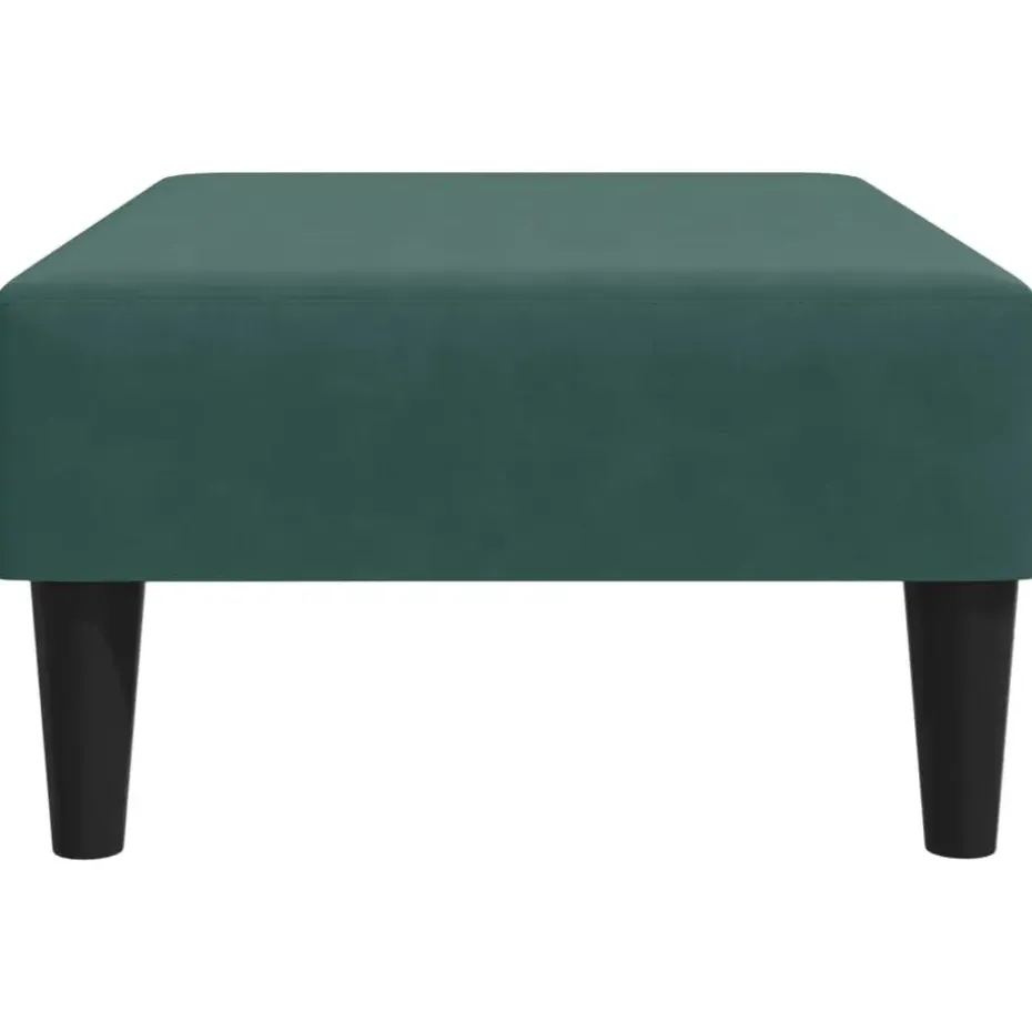 vidaXL - Voetenbank - Groen - Fluweel