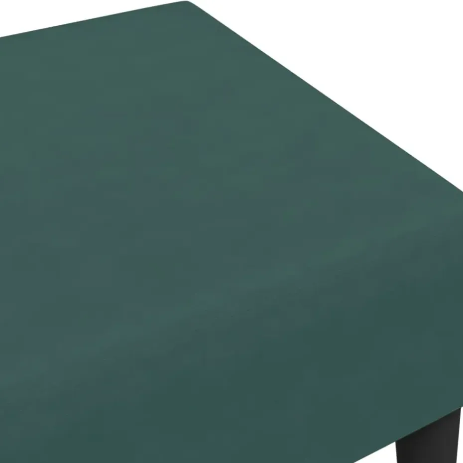 vidaXL - Voetenbank - Groen - Fluweel