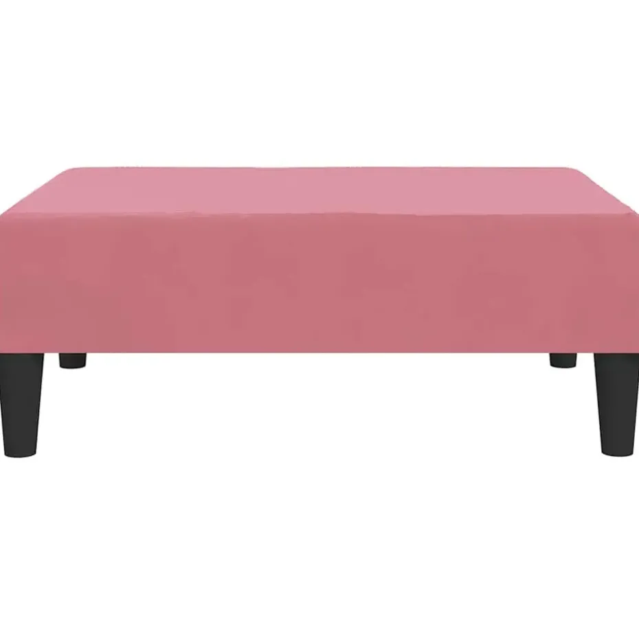 vidaXL - Voetenbank - Roze - Fluweel