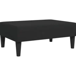 vidaXL - Voetenbank - Zwart - Fluweel