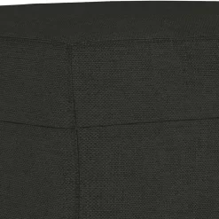 vidaXL - Voetenbank - Zwart - Stof - 60 x 50 x 41 cm