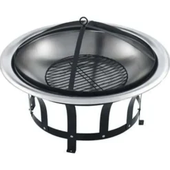 vidaXL - Vuurplaats - Zwart - Staal