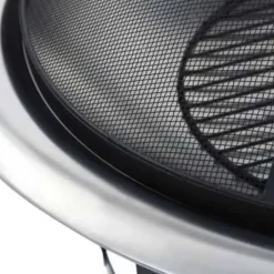 vidaXL - Vuurplaats - Zwart - Staal