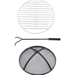 vidaXL - Vuurtafel - Blauw - Keramiek