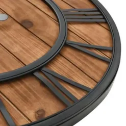 vidaXL - Wandklok - Bruin - Metaal